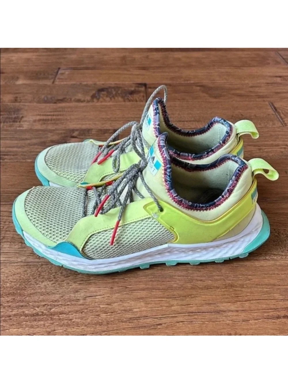 Adidas Stella McCartney Aleki X Cross Training Shoes Sneakers Yellow Green 7